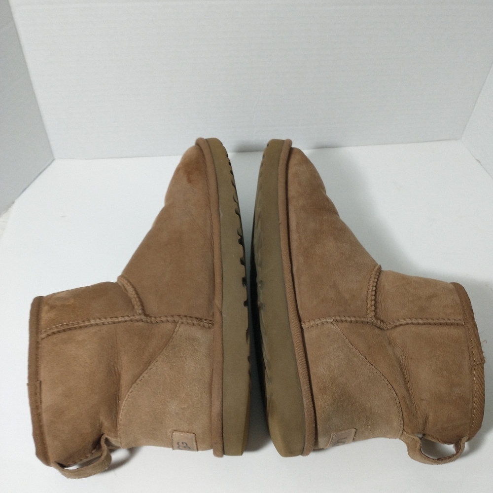 UGG Classic Mini II Boot Suede, Woman Size 9, Chestnut Brown - Picture 5 of 12